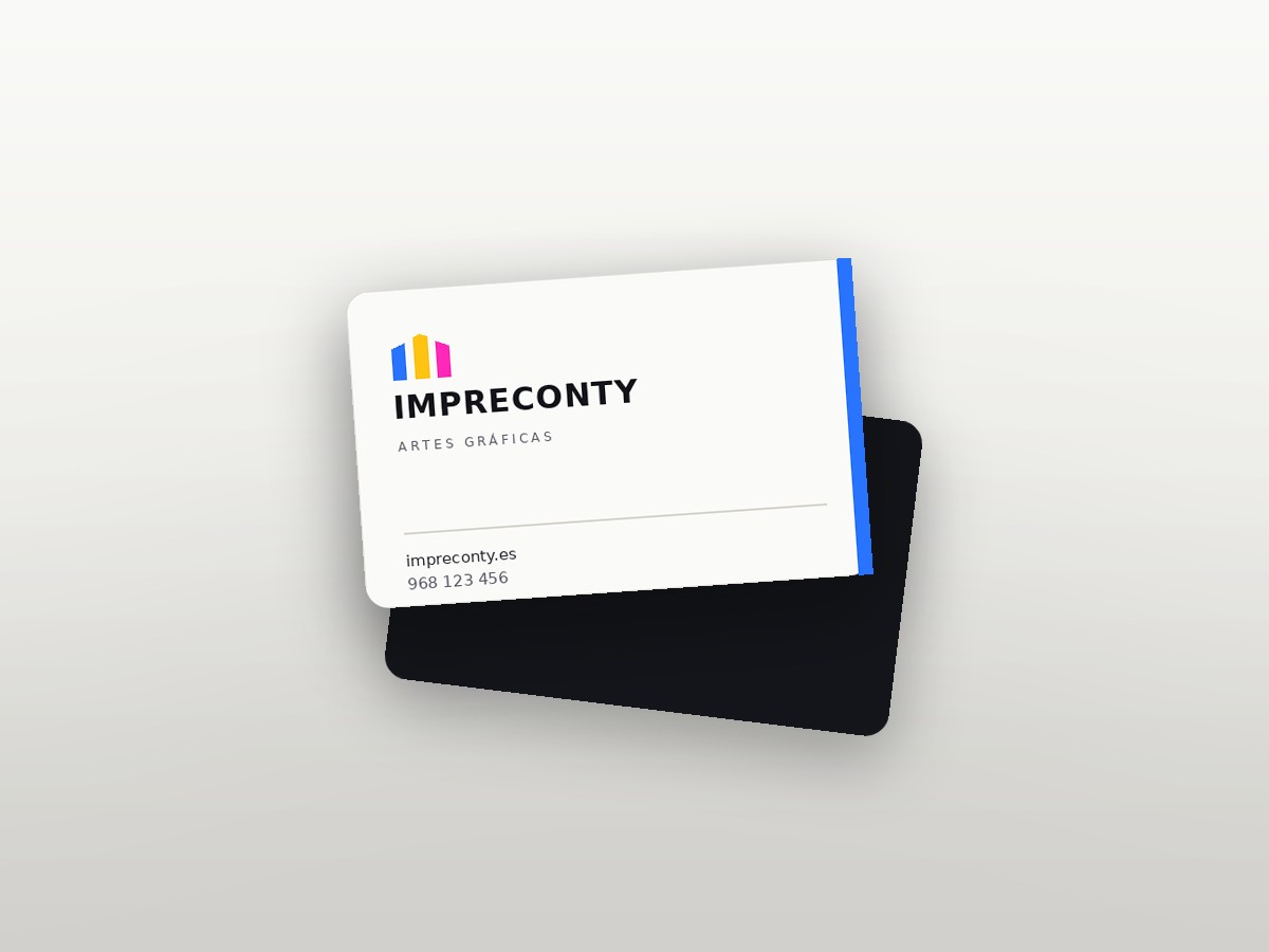 Tarjeta corporativa Impreconty — proyecto de portfolio realizado por Impreconty